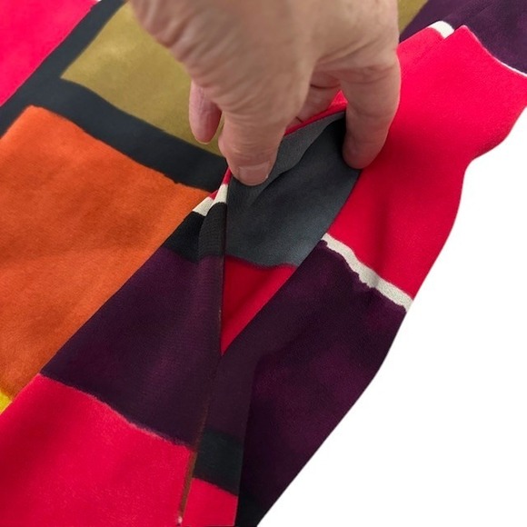 LOFT Color Block Dress Sleeveless Shift Casual Career Party Size 2P - Picture 9 of 13